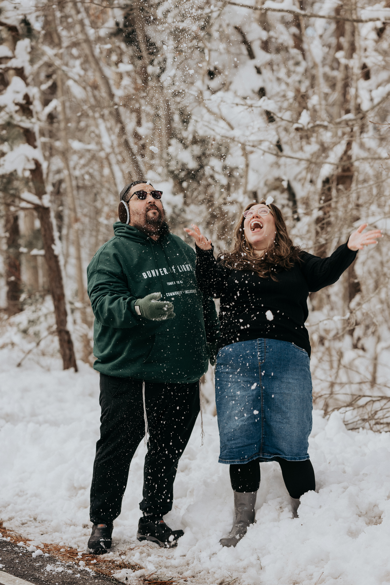 Yosef and Sarah Shidler at the Bunker of Light